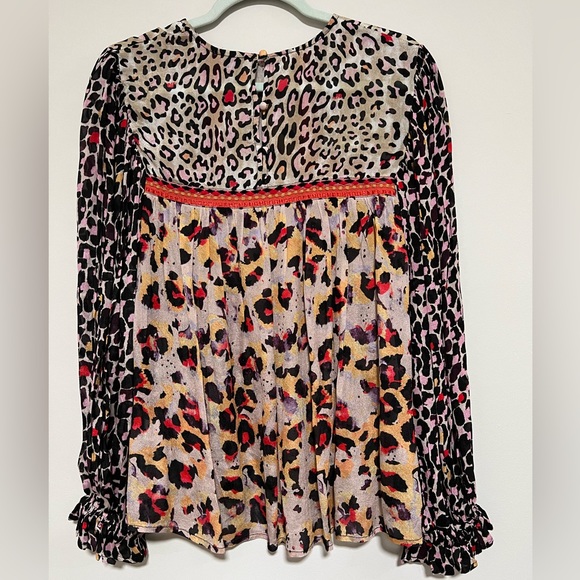 Bl^nk London Anthropologie Multicolor Embroidered Top Size Small - Picture 2 of 7